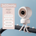 Kinderwagen-Ventilator mit Schwenkkopf