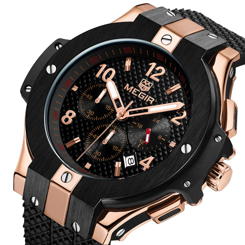Silicone Herrenquarz-Uhr – Bild 2 | LuxeStyle