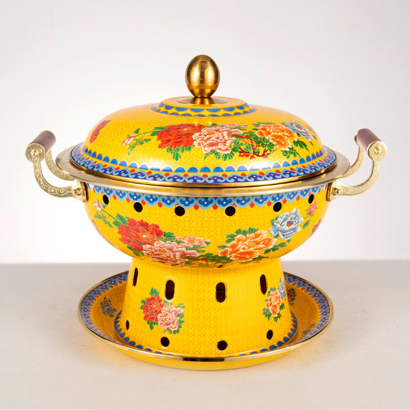 Kupfer Hot Pot Ofen mit Emaille