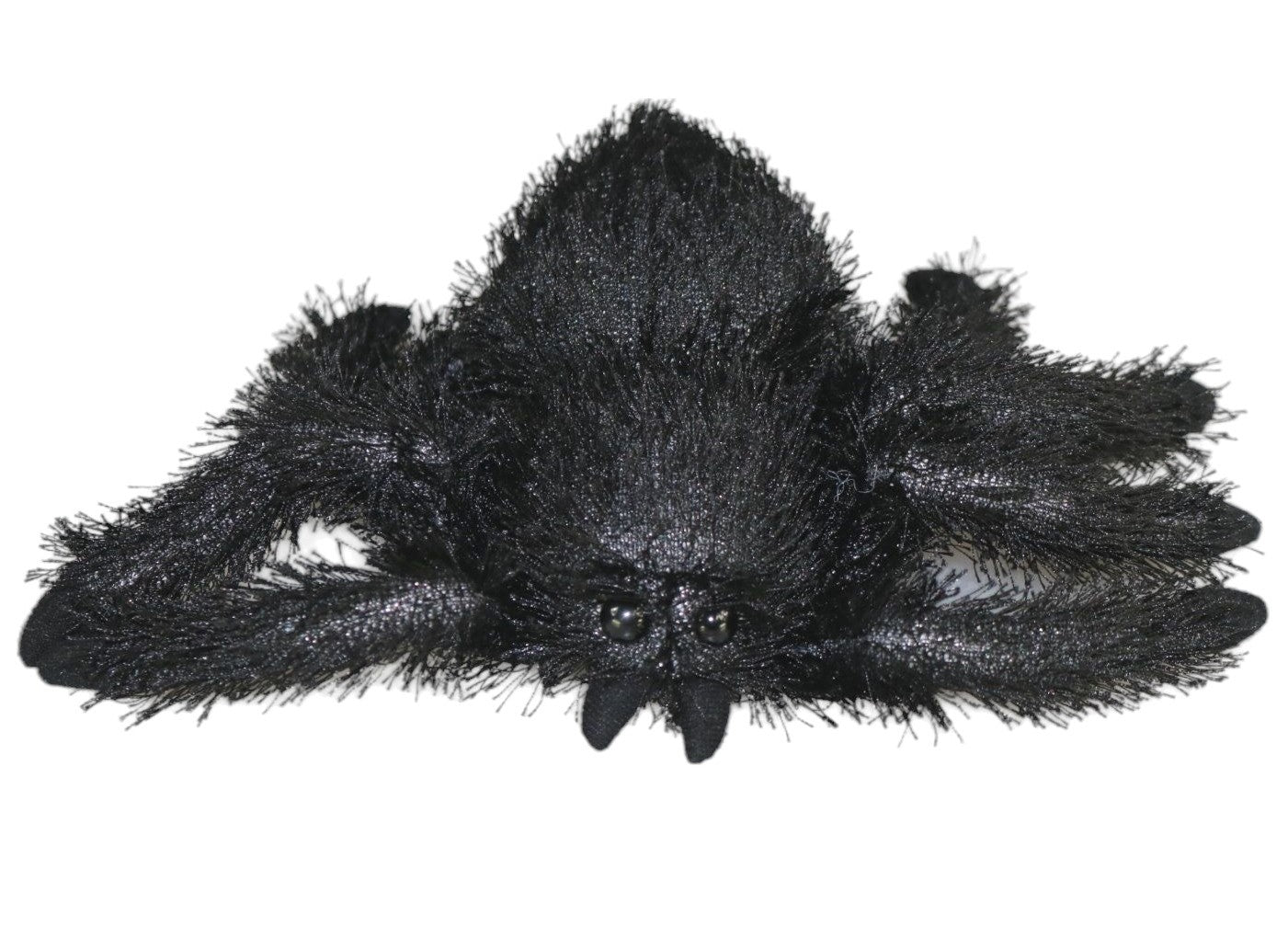 Plüsch Spinne schwarz 16 cm