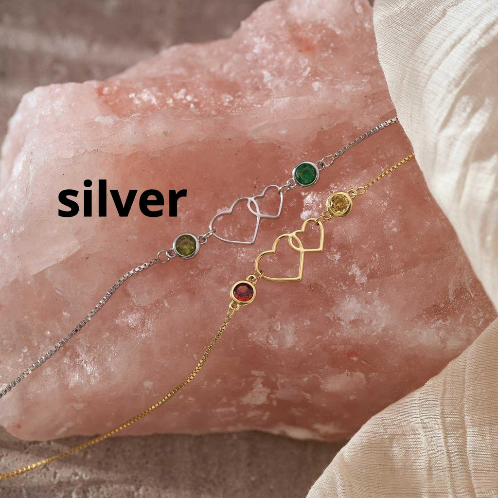 Doppelherz-Armband für Damen