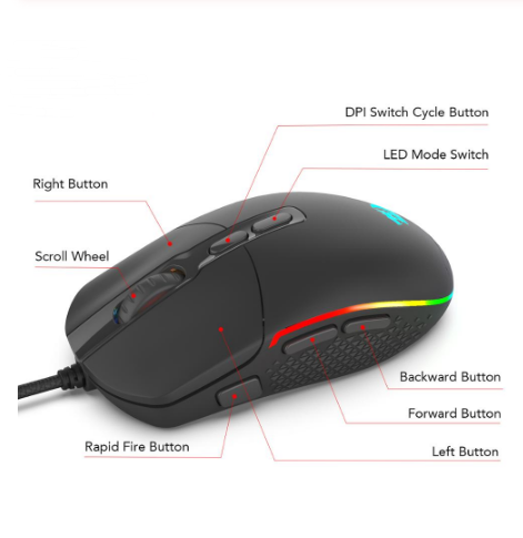 Gaming-Maus mit Kabel | LuxeStyle