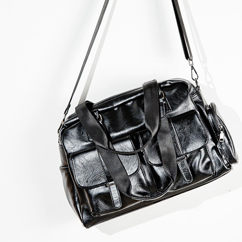 PU Schultertasche für Reisen – 14 Zoll – Bild 2 | LuxeStyle