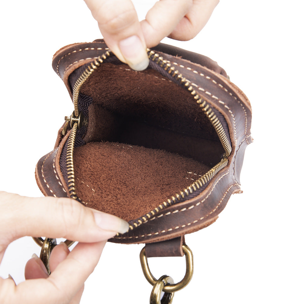 Männer Vollleder Gürteltasche