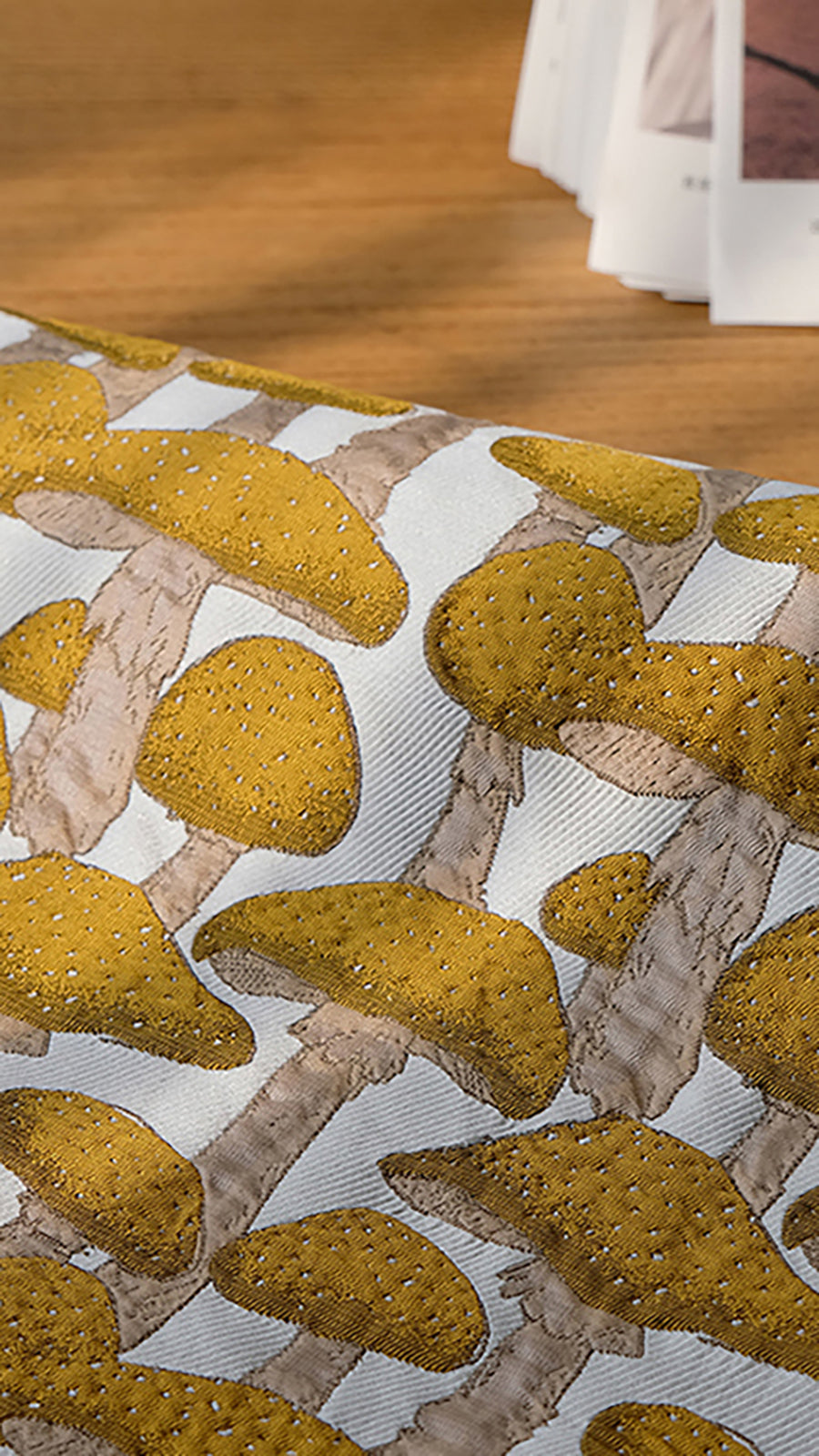 Pilz Jacquard Stoff für DIY Projekte – Bild 3 | LuxeStyle