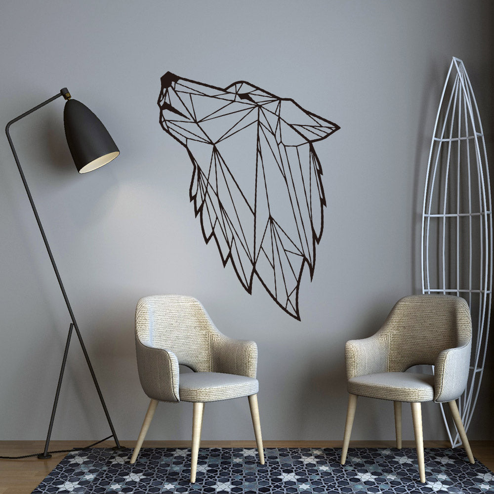 Wandsticker Wolf (PVC, ablösbar, wasserfest) | LuxeStyle