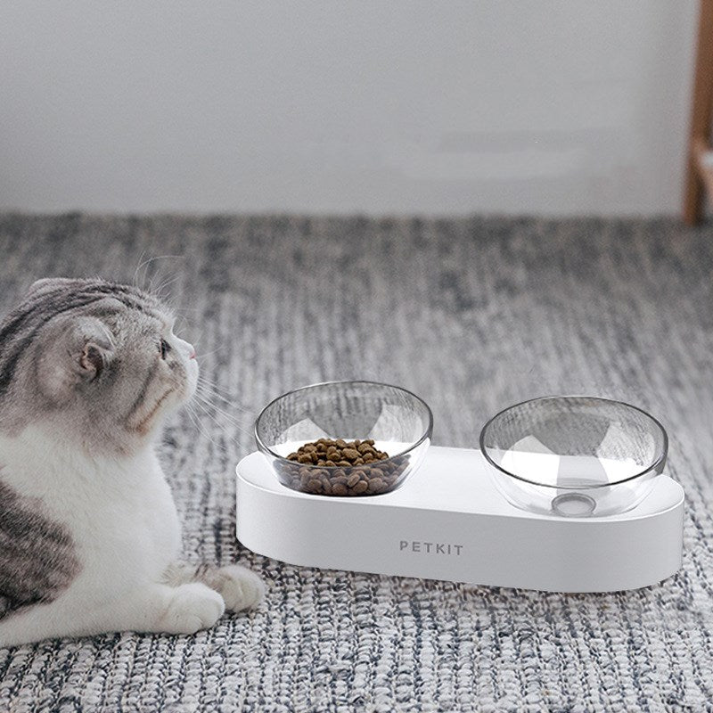 Xiaopei Katzenfutternapf, schräg, doppelter Napf | LuxeStyle