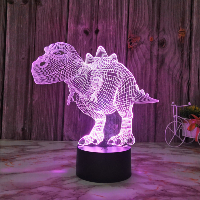 Buntes 3D Dinosaurier LED Nachtlicht