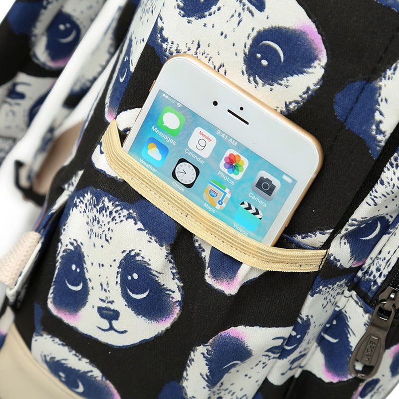Dreiteiliges Panda-Rucksack-Set – Bild 3 | LuxeStyle