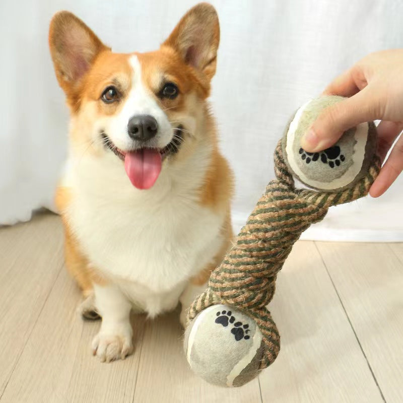 Interaktives Baumwoll-Seilspielzeug für Hunde