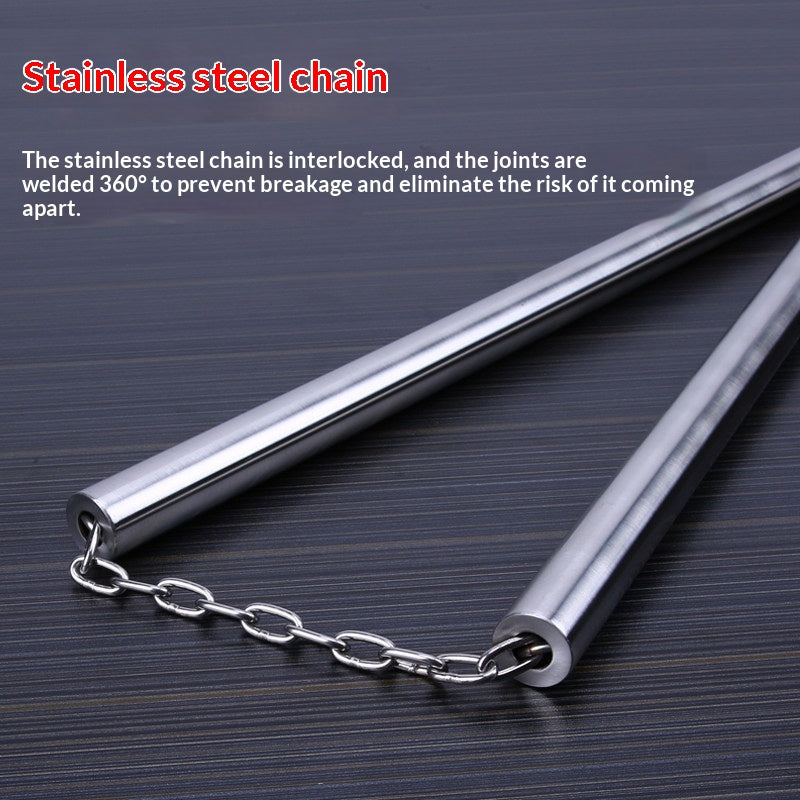 Nunchaku aus Edelstahl, 50 cm