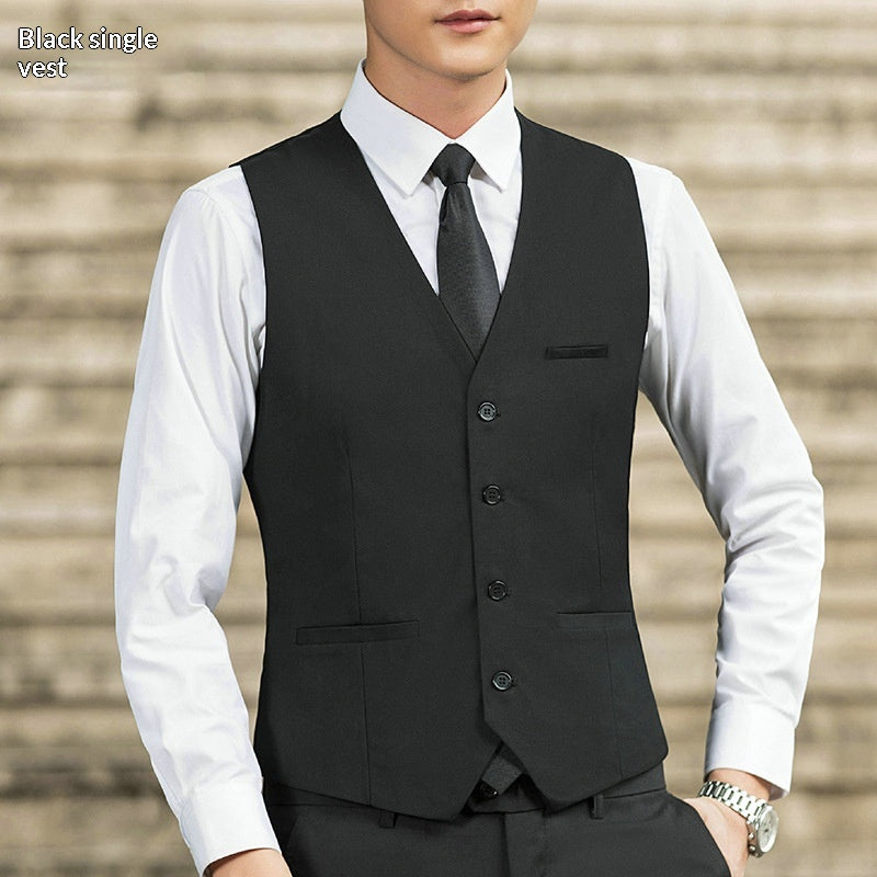 Slim-Fit Herrenweste Korean Style