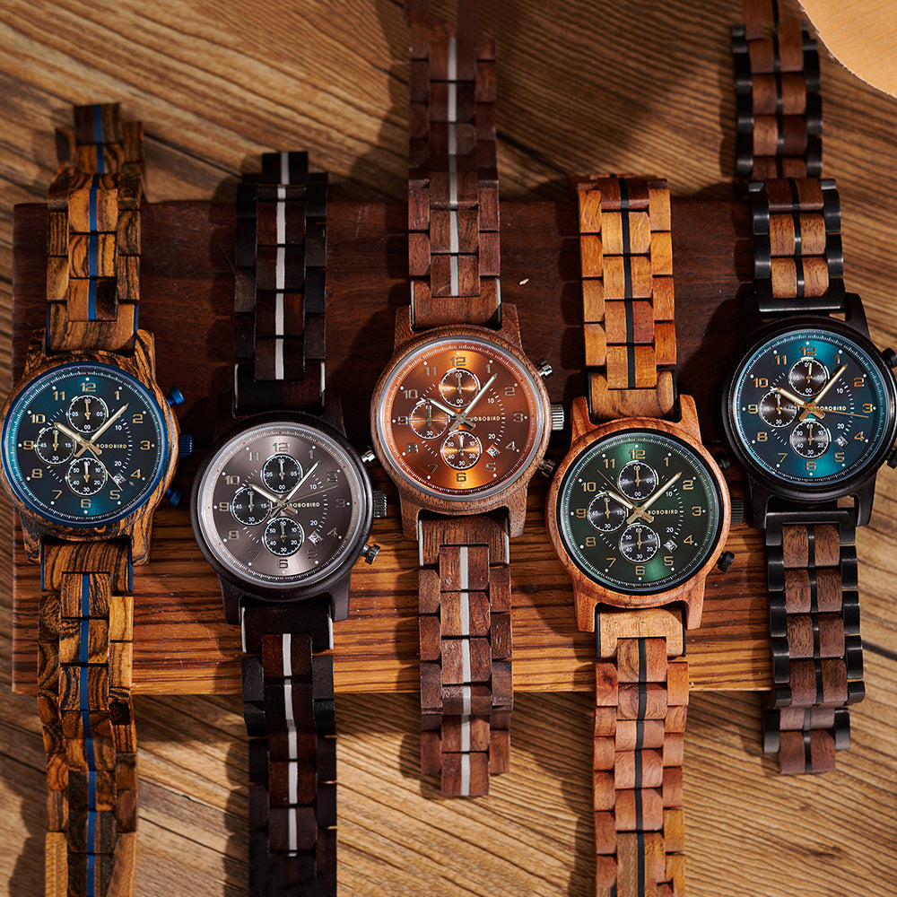 Herrenuhr aus Holz