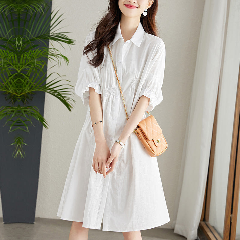Asymmetrisches Midi-Kleid