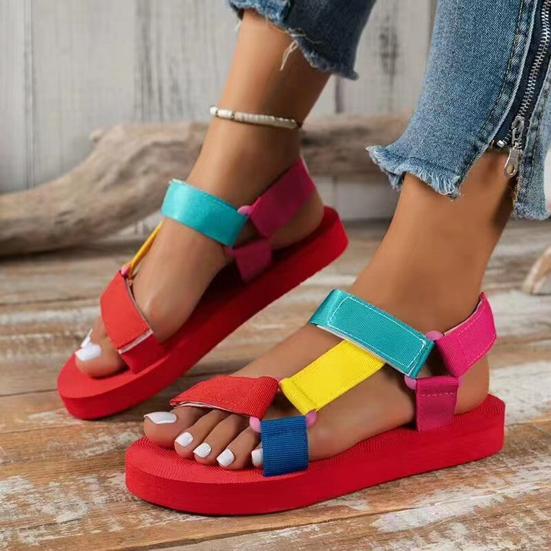 Ethno-Sandalen mit Klettverschluss und dicker Sohle – Bild 17 | LuxeStyle