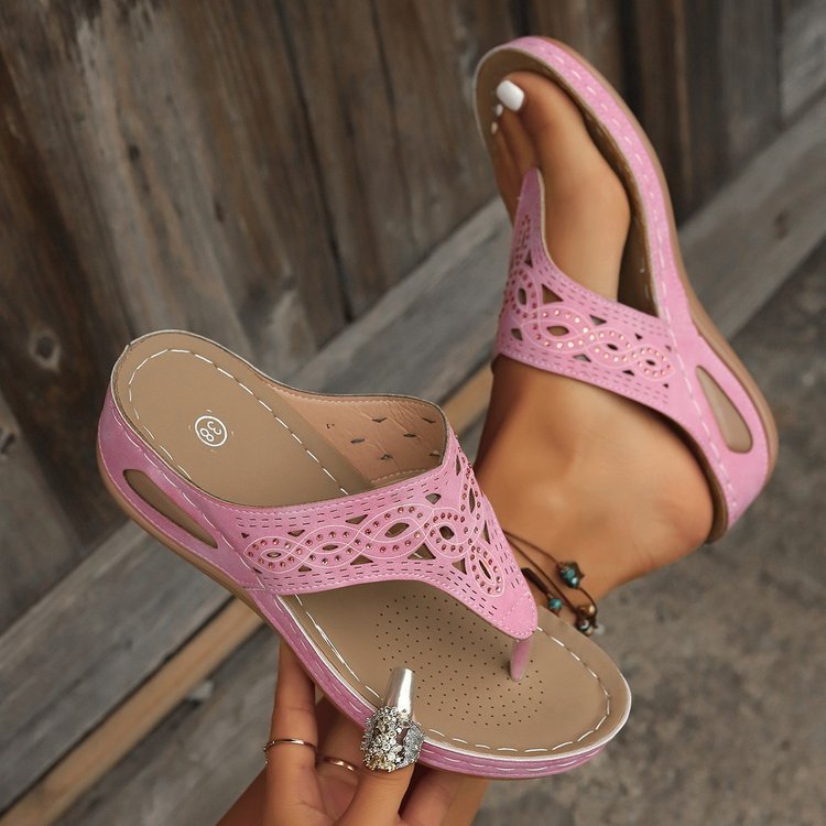Plateau Flip-Flops mit Strass – Bild 10 | LuxeStyle