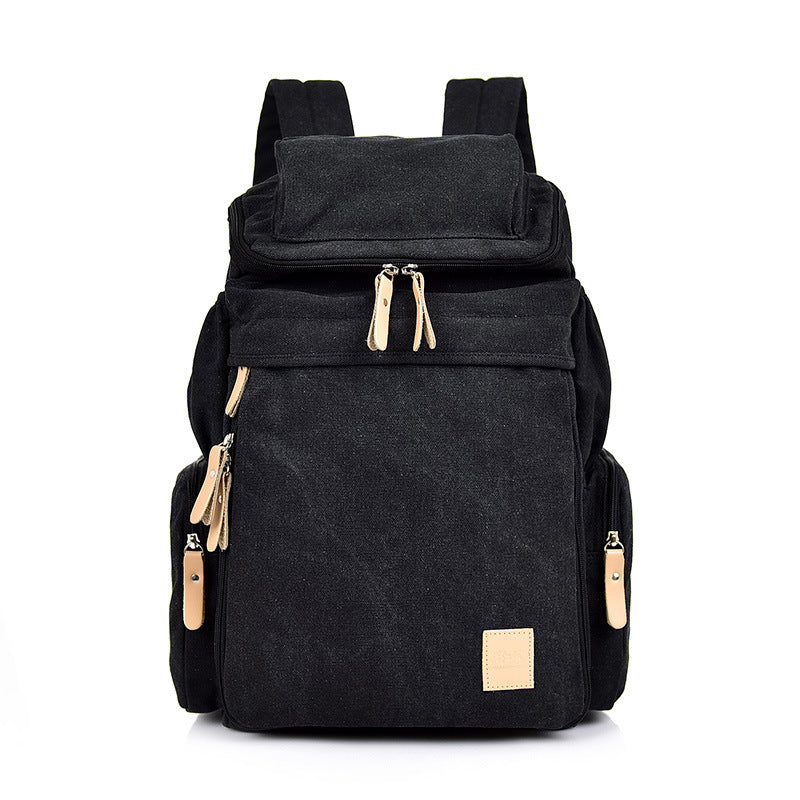 Retro Canvas Rucksack für Reisen und Alltag – Bild 3 | LuxeStyle