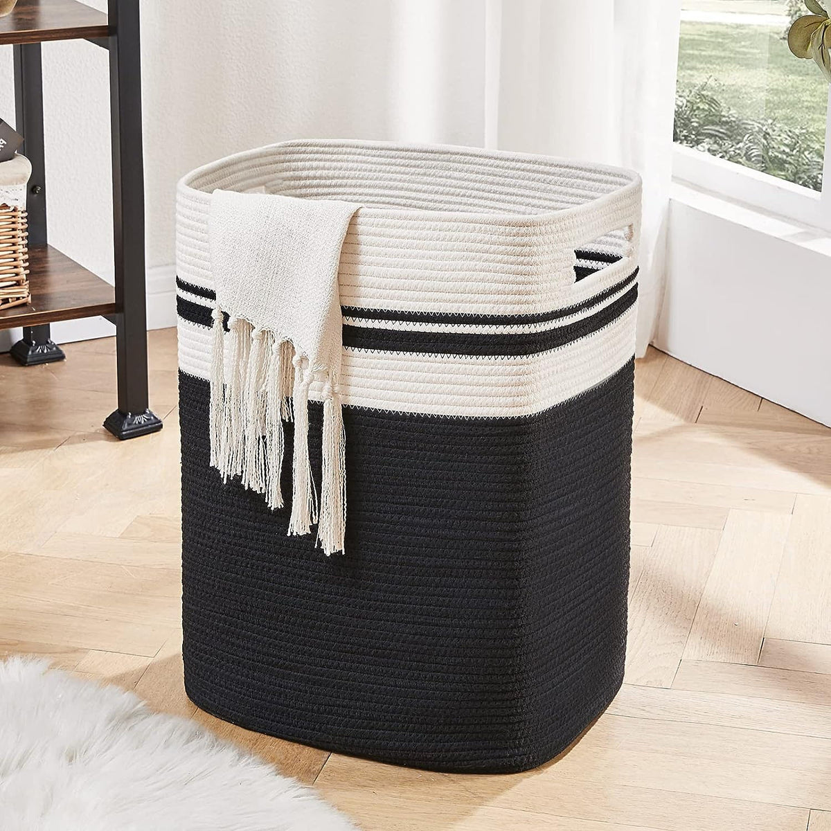 Baumwoll-Aufbewahrungskorb 38 × 30 × 46 cm – Bild 5 | LuxeStyle