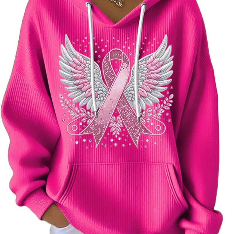 Damen Kapuzenpullover Langarm – Ansicht 2