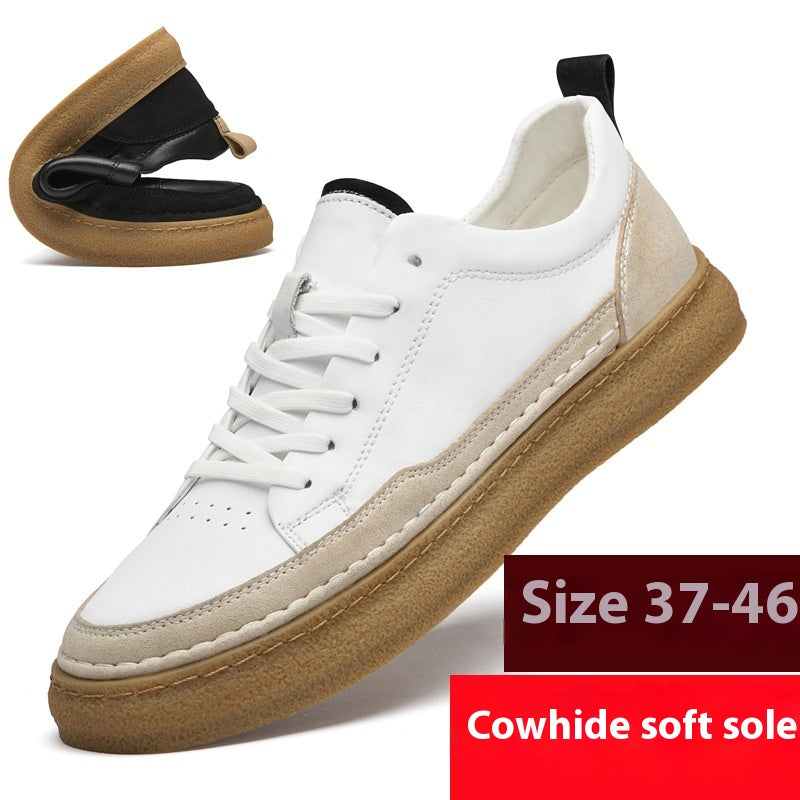 Handgenähte Leder-Sneaker mit weicher Sohle | LuxeStyle