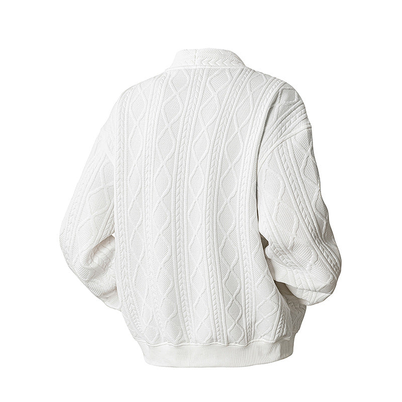 Diamantmuster-Cardigan