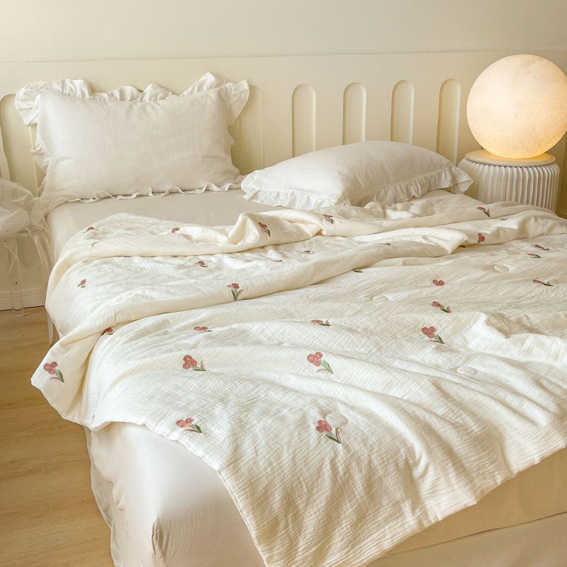 Sommerdecke aus Baumwollgaze mit Sojafasern