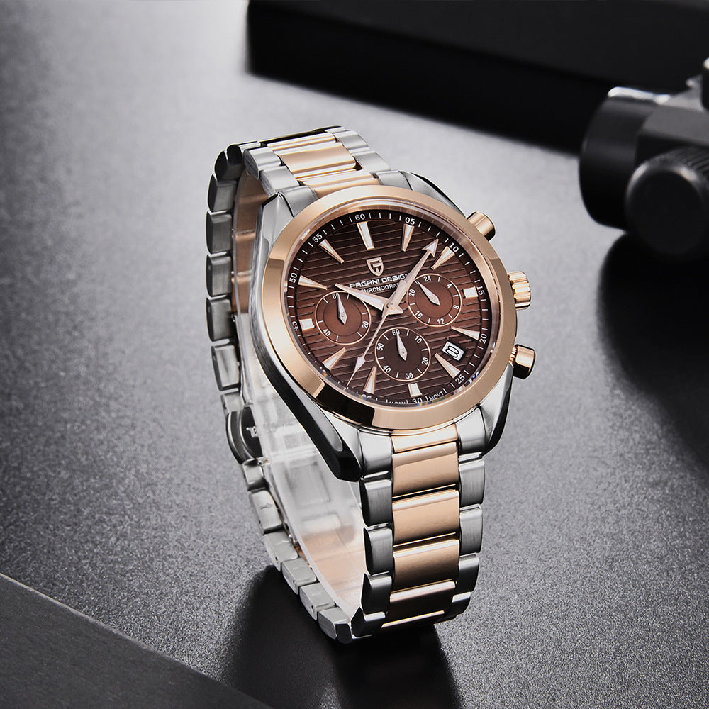 Herren Quarz Chronograph – Wasserdicht – Bild 3 | LuxeStyle