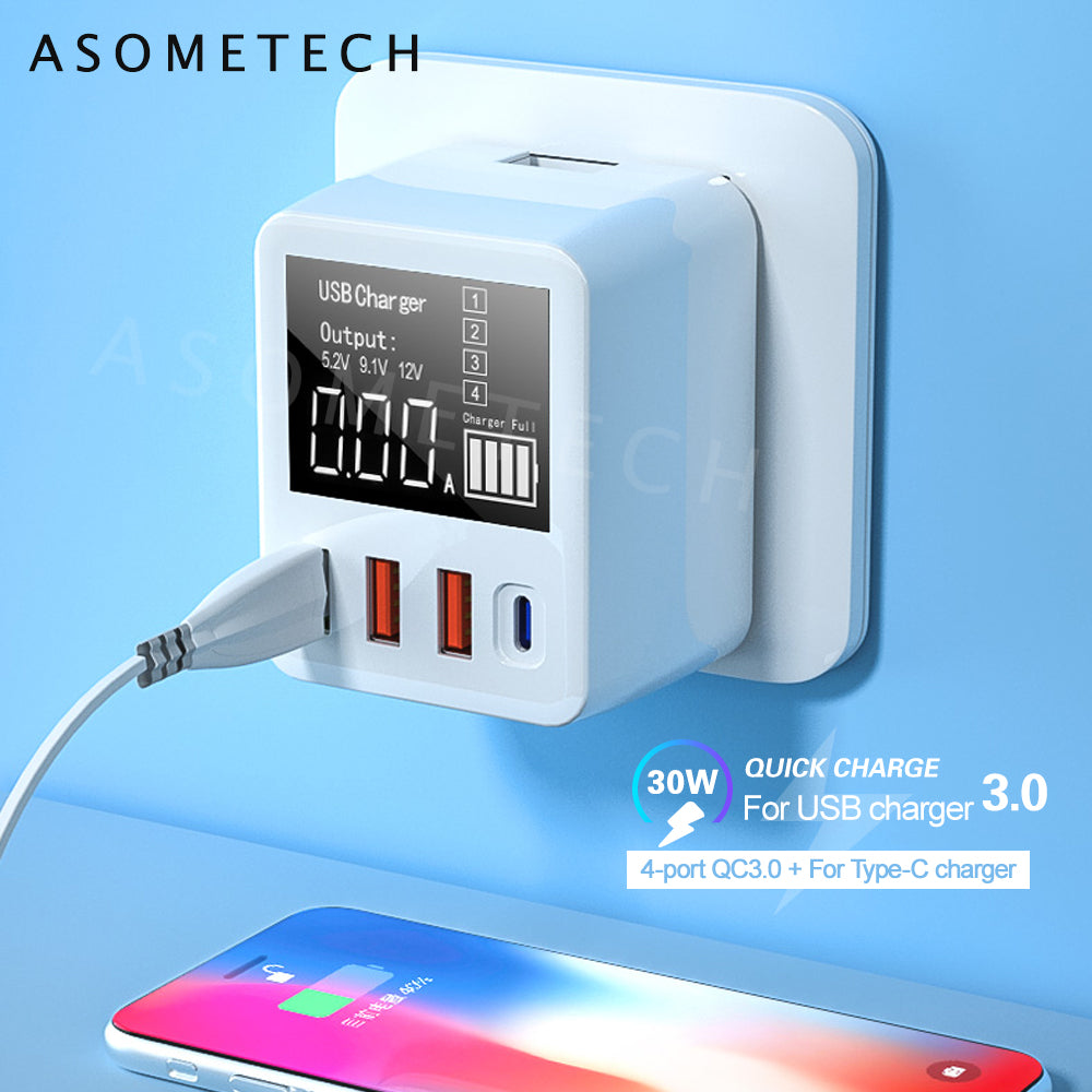 Smart Travel Charger mit Schnellladefunktion