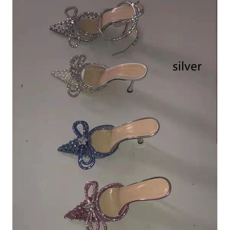 Mesh-Sandalen mit Stilettoabsatz | LuxeStyle