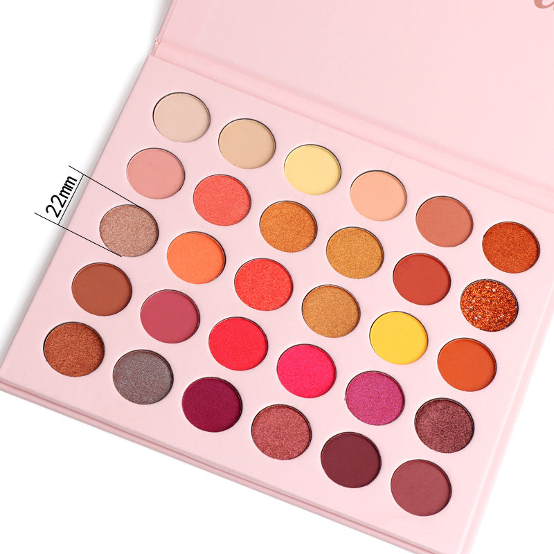 Matte Metall-Glitzer Lidschatten-Palette, 30 Farben – Bild 6 | LuxeStyle