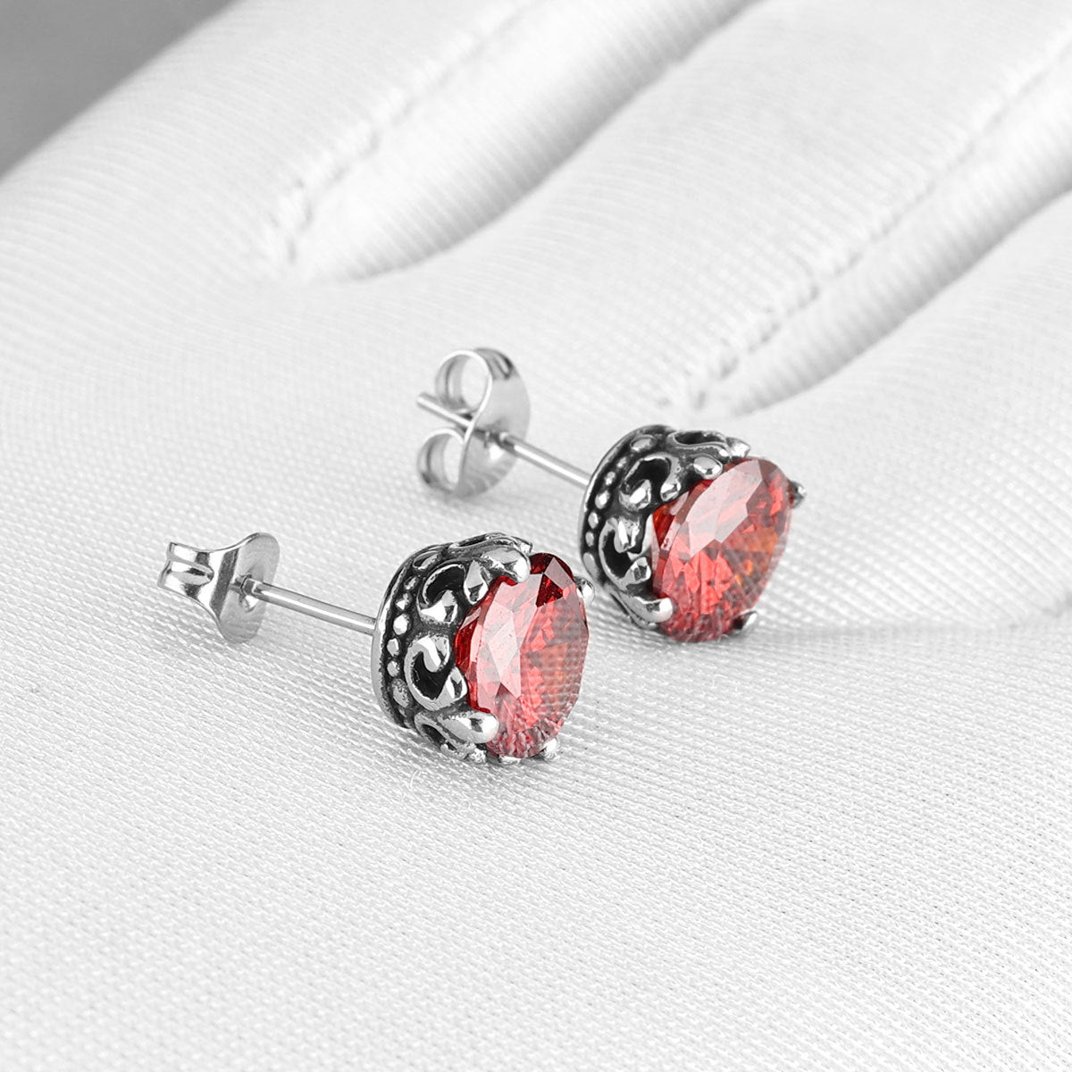 Farbige Edelstein Ohrringe, unisex