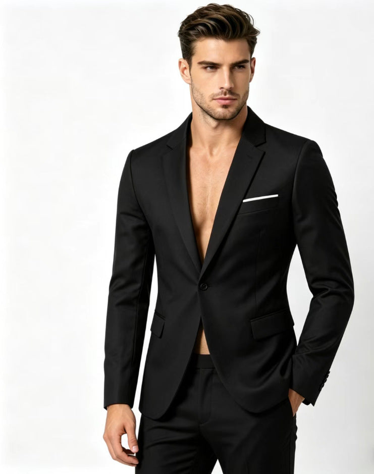 Herren Slim-Fit Anzug für Business und Freizeit