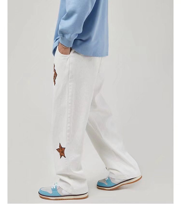 Bestickte Freizeithose für Herren