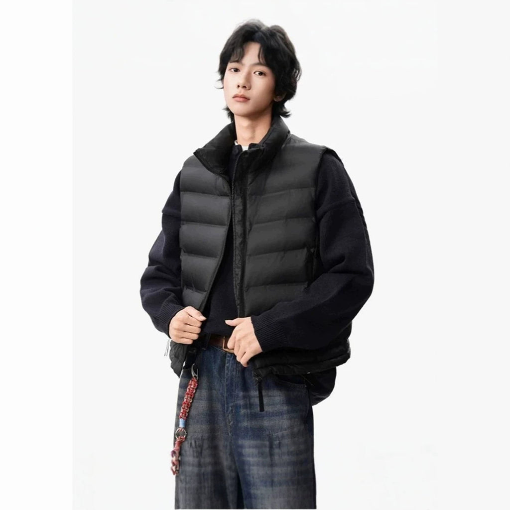 Schwarzer Baumwoll-gefütterter Westejacke – Bild 5 | LuxeStyle