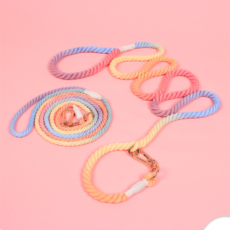 Hundeleine Regenbogen, reissfest & verstellbar – Bild 5 | LuxeStyle