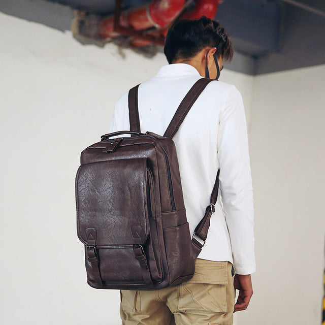 Rucksack aus PU-Leder – Bild 4 | LuxeStyle