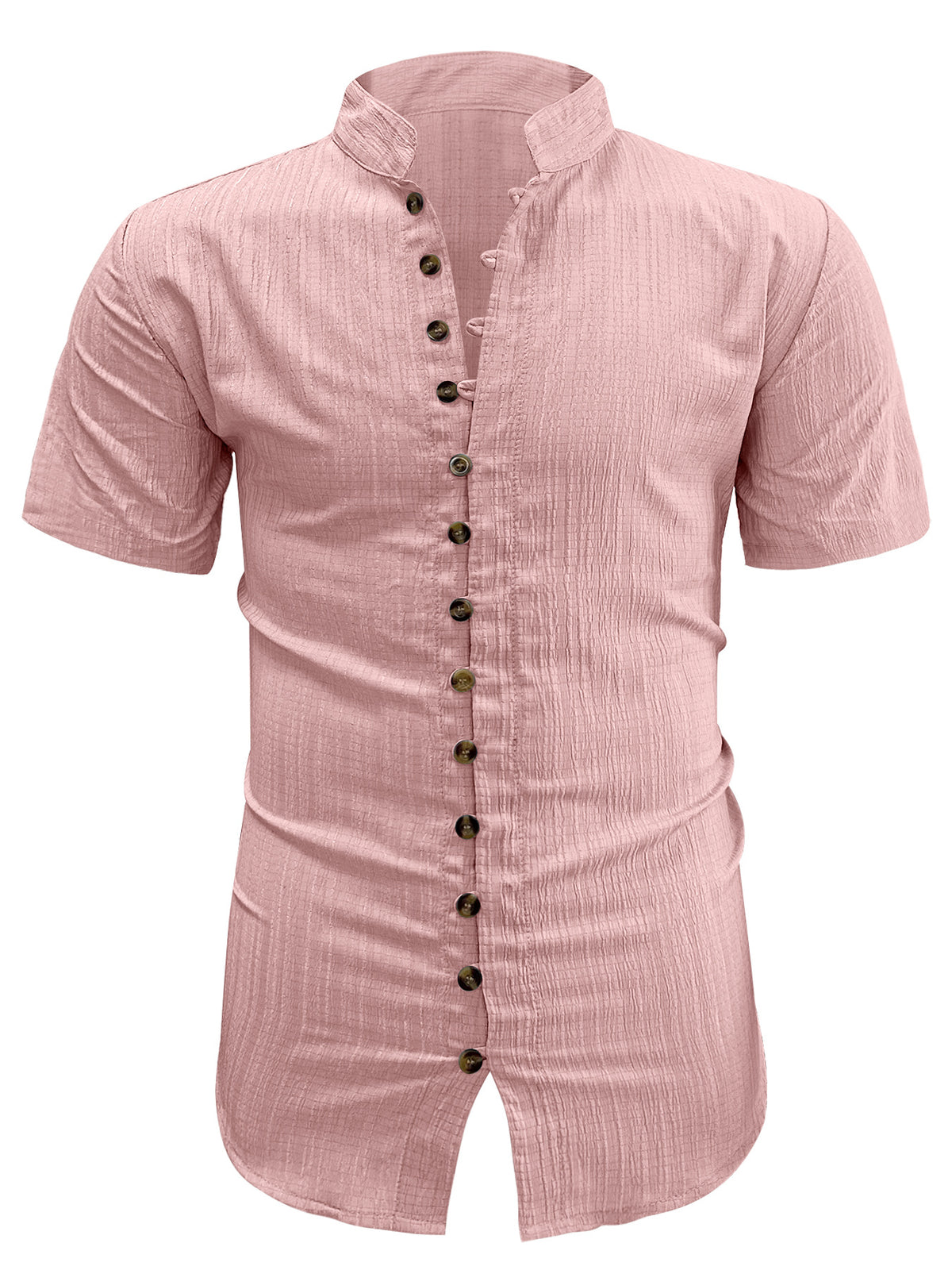 Herren Kurzarm Cardigan Hemd Übergrössen – Bild 6 | LuxeStyle