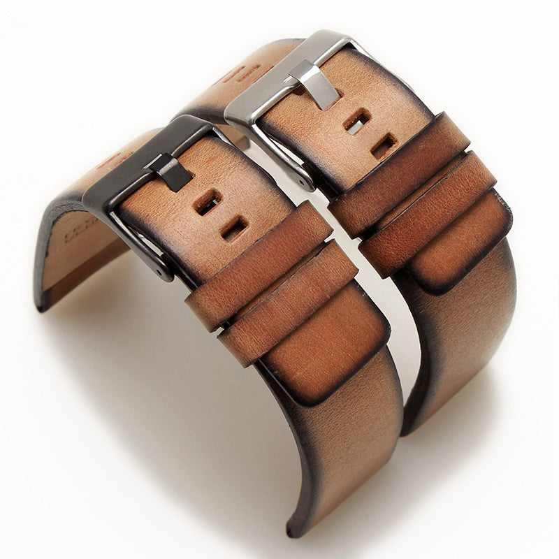 Lederarmbanduhr mit Vintage-Rindsleder – Bild 2 | LuxeStyle