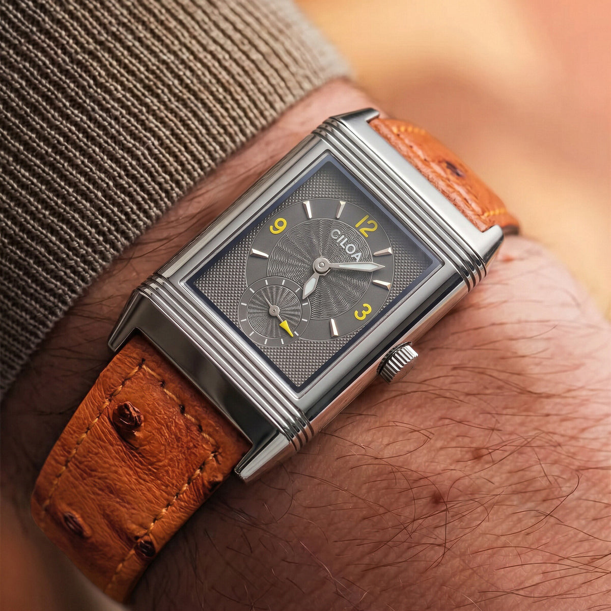 Männer-Quarz-Uhr mit quadratischem Zifferblatt – Bild 4 | LuxeStyle