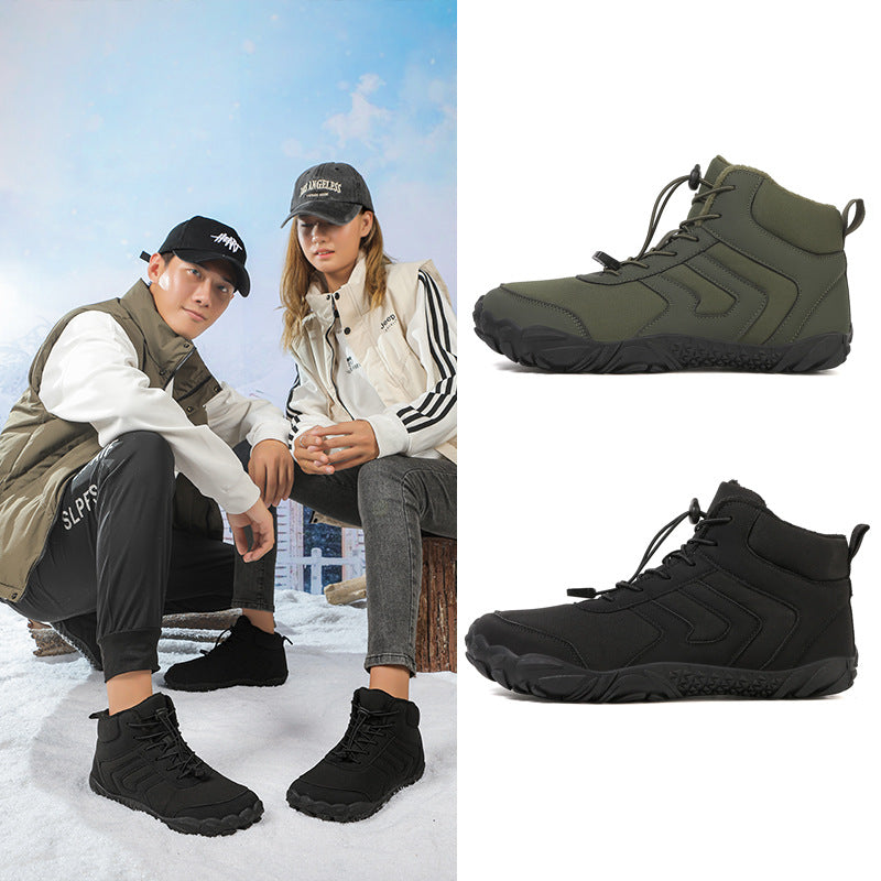 High-Top Sneaker mit Baumwoll-Polster und Samt – Bild 5 | LuxeStyle