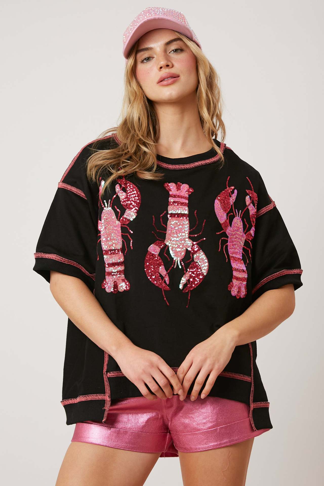 Hummer-Print Kurzarm-T-Shirt