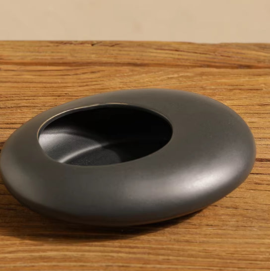Zen-Aschenbecher & Kiesel-Vase