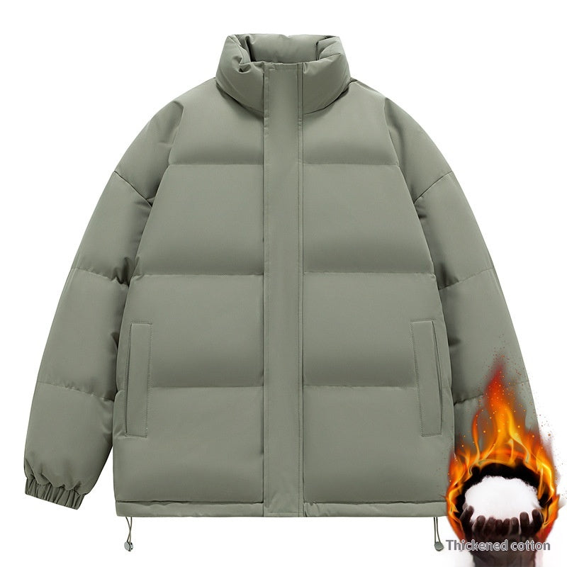 Gefütterte Herrenjacke mit Stehkragen