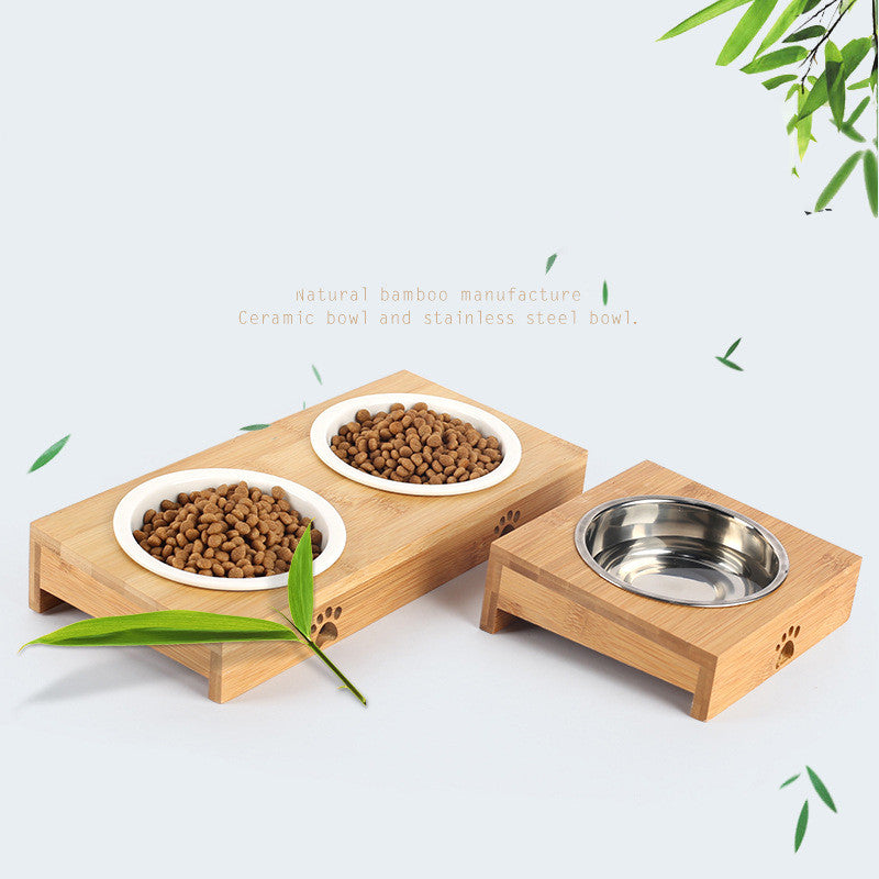 Katzen- und Hundebowle aus Bambus und Keramik – Bild 2 | LuxeStyle