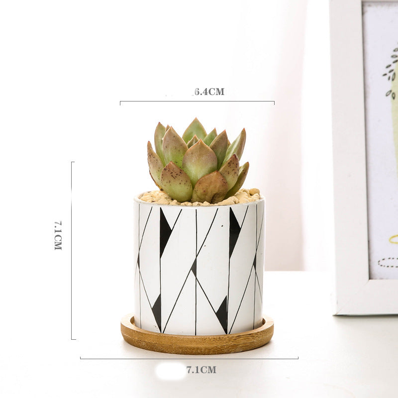Keramische Blumenvase für den Schreibtisch – Bild 3 | LuxeStyle