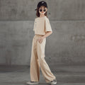 Kurzarm-Shirt & weite Hose Set für Kinder – Bild 1 | LuxeStyle