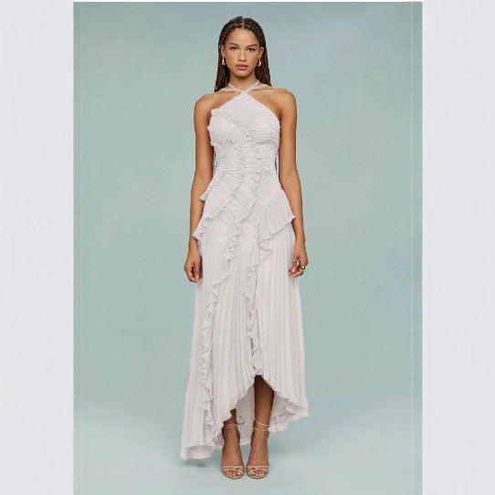 Elegantes Neckholder Chiffon-Kleid