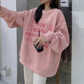Lockere Damen-Hoodie mit Fleece-Futter