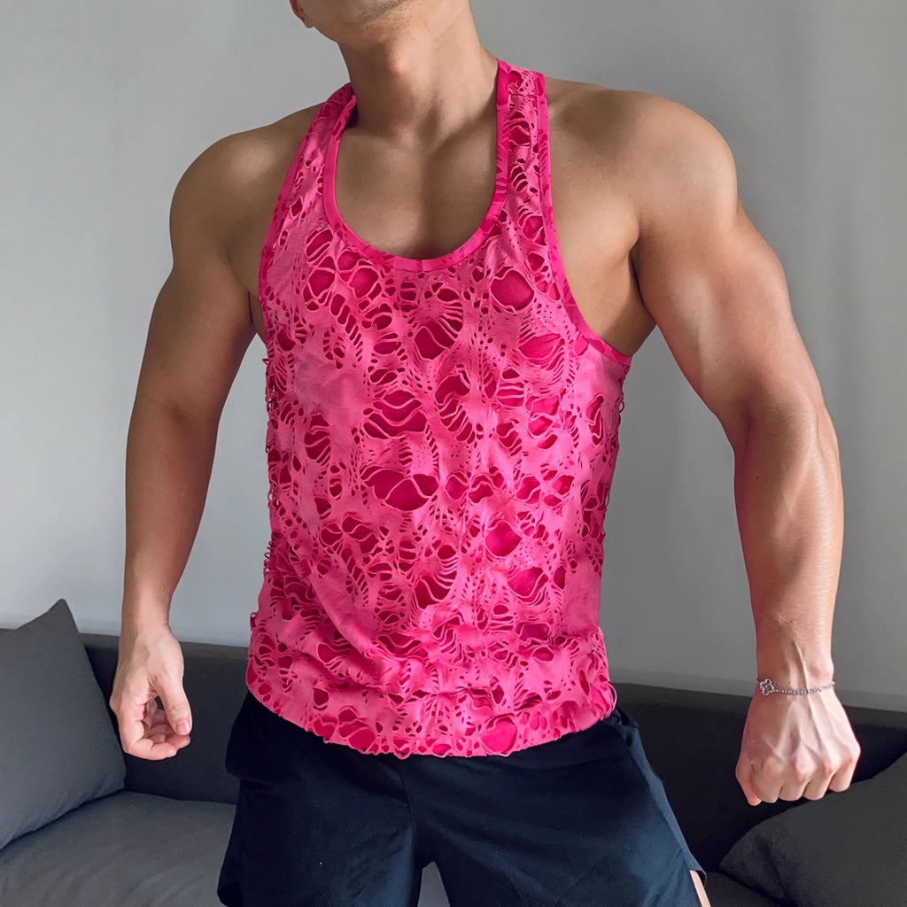 Herren Sport Tank Top mit Ripped-Effekt