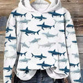 Damen 3D Digital-Print Hoodie mit Kapuze